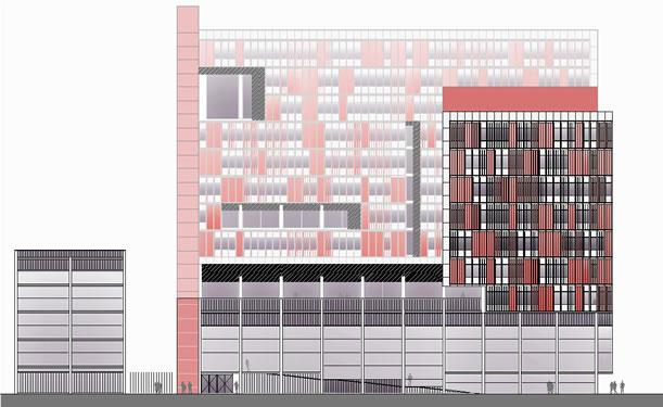 Edifici d'Equipament 7@, a Poble Nou, Barcelona