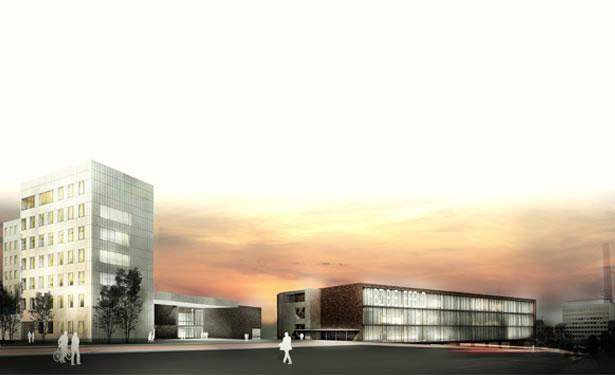 Administration and vocational training center at Bielefeld, Germany