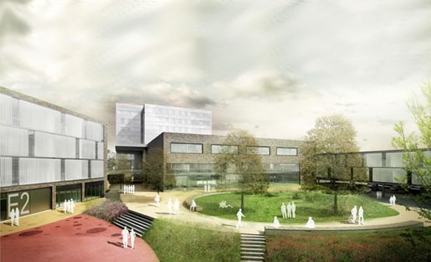 Administration and vocational training center at Bielefeld, Germany